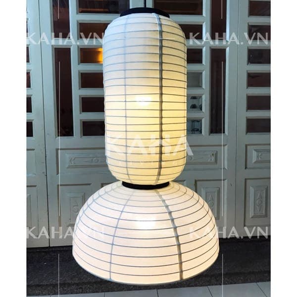Bộ 3 đèn thả trần vải đũi trang trí quán café KH-DTR077 thumbnail 5