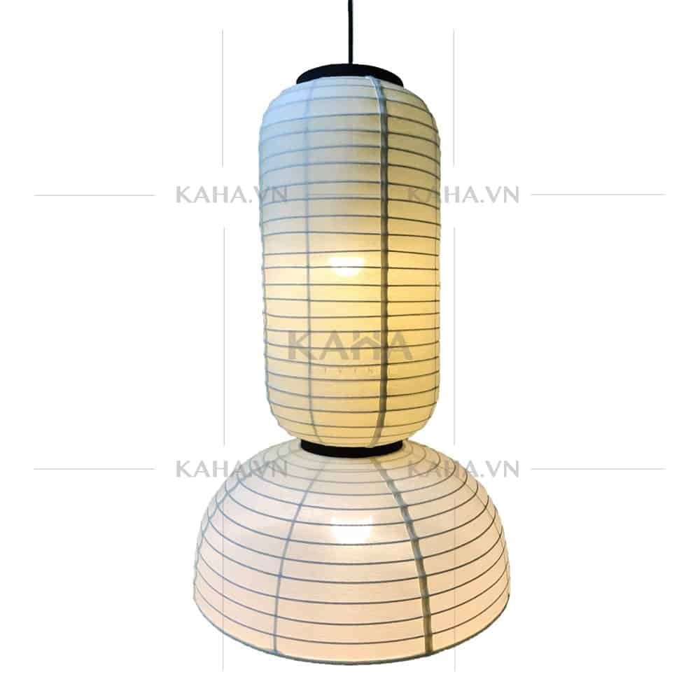 Bộ 3 đèn thả trần vải đũi trang trí quán café KH-DTR077 thumbnail 7