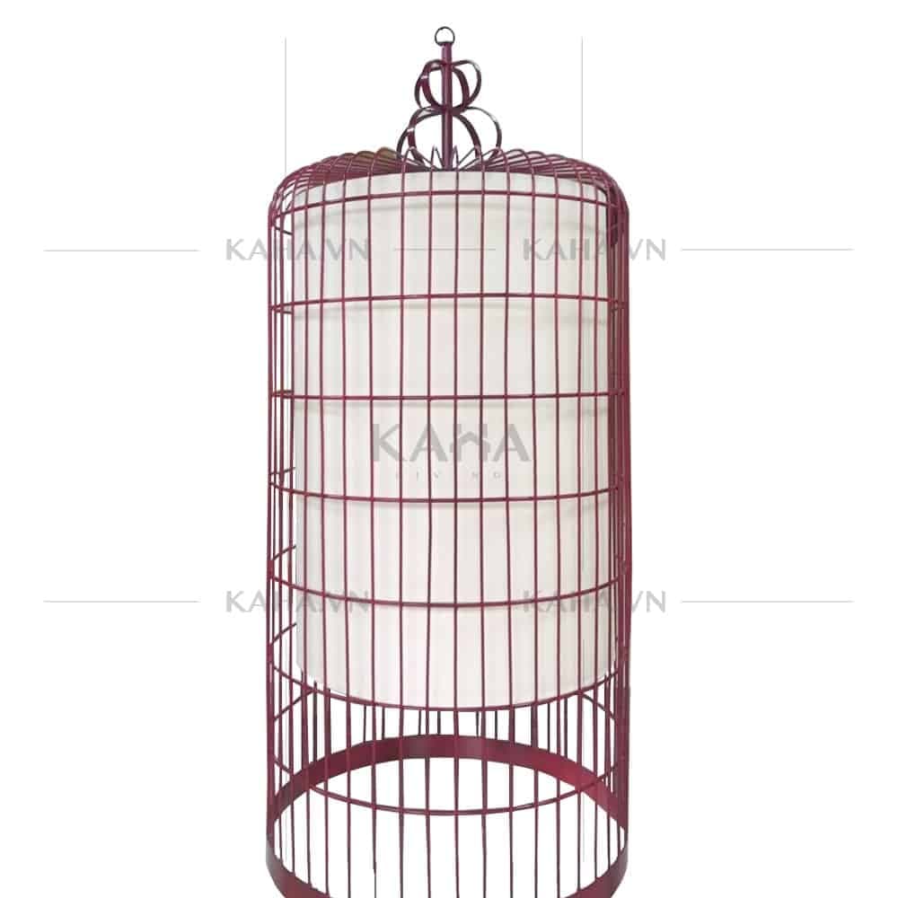 Đèn thả trần vải đũi dáng cao trang trí khách sạn KH-DTR072 thumbnail 3