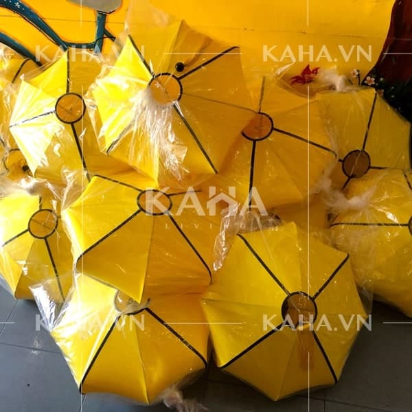 Chụp đèn vải đĩa bay trang trí quán café nhà hàng KH-DTR001 thumbnail 7