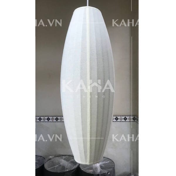 Bộ 5 đèn thả trần vải đũi trang trí quán BBQ KH-DTR083 thumbnail 6