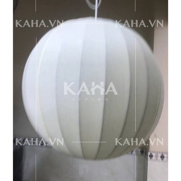 Bộ 5 đèn thả trần vải đũi trang trí quán BBQ KH-DTR083 thumbnail 5