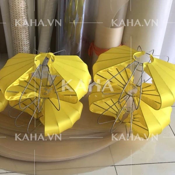 Chụp đèn vải đĩa bay trang trí quán café nhà hàng KH-DTR001 thumbnail 4