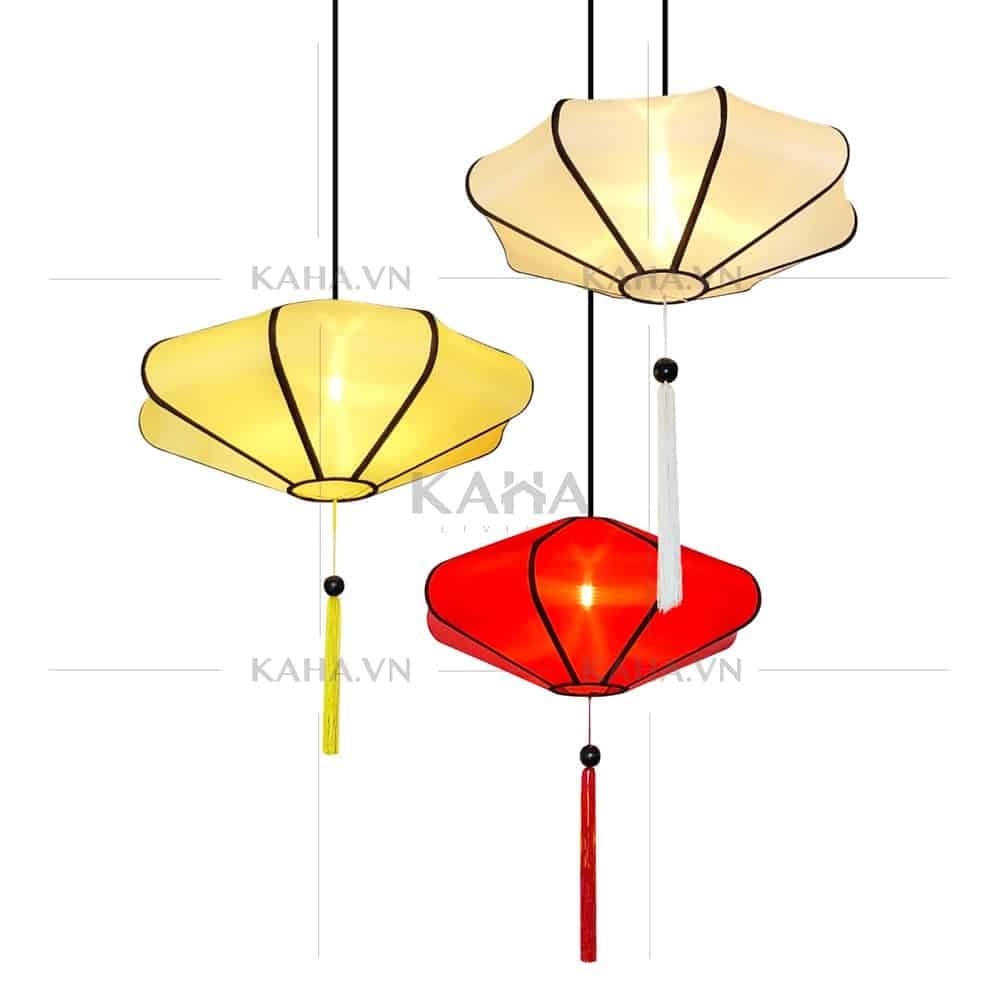 Chụp đèn vải đĩa bay trang trí quán café nhà hàng KH-DTR001 thumbnail 2