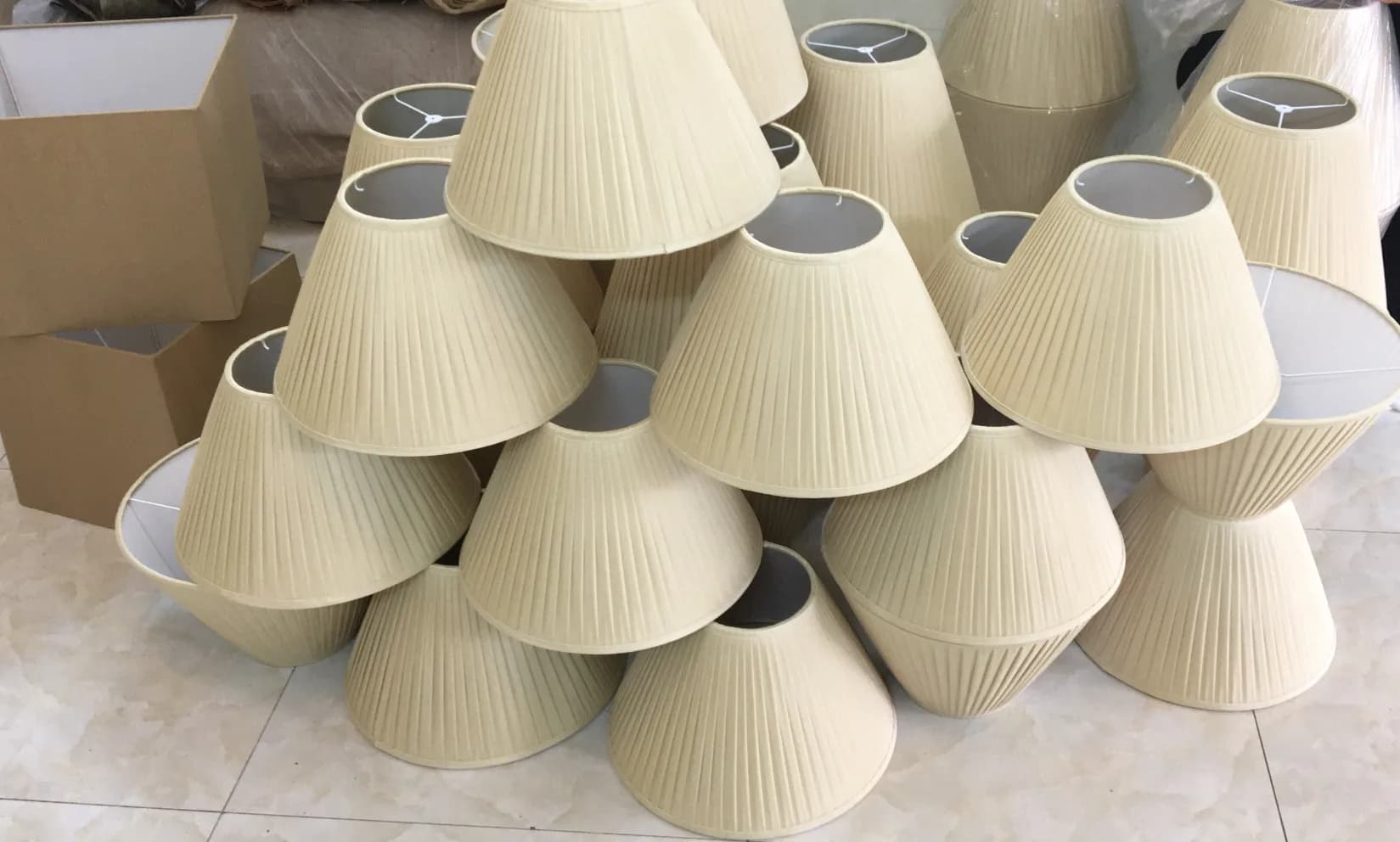 Chụp đèn ngủ vải Linen KAHA — đối tác Park Hyatt Saigon, REX, Salinda Phú Quốc