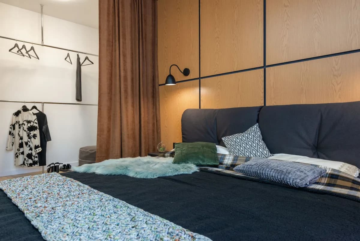 Đèn Phòng Ngủ Đẹp Hiện Đại — Linen & Lụa Custom Size — ảnh minh họa