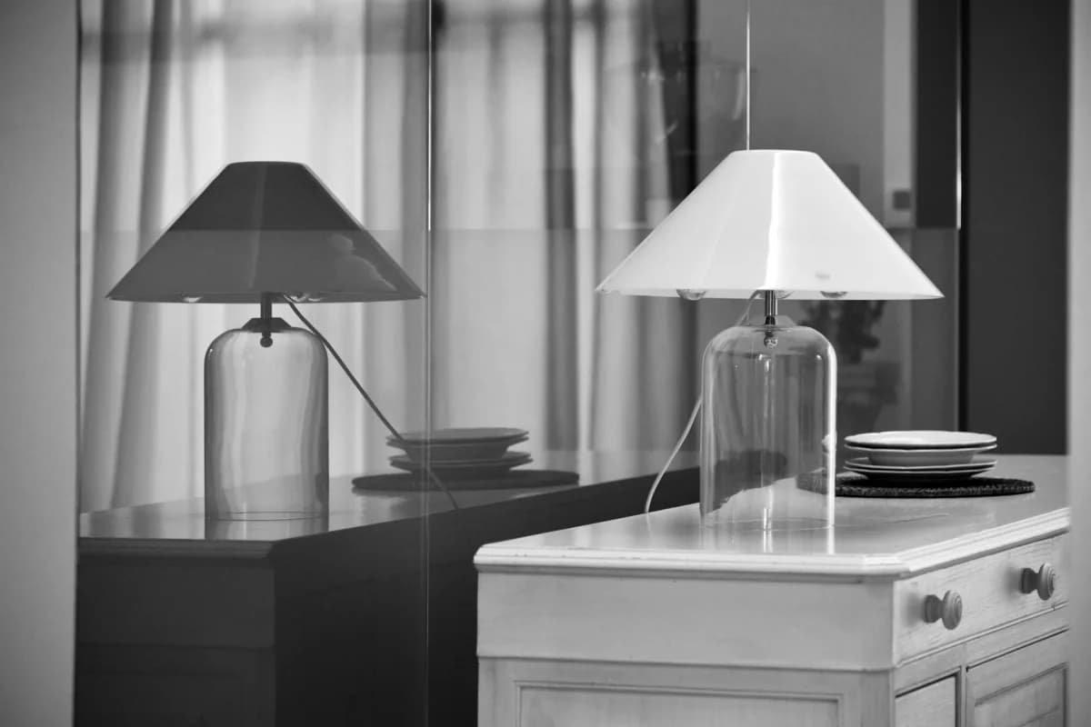 Đèn Sàn Phòng Ngủ Ánh Ấm — Chao Vải Lụa 2700K — ảnh minh họa