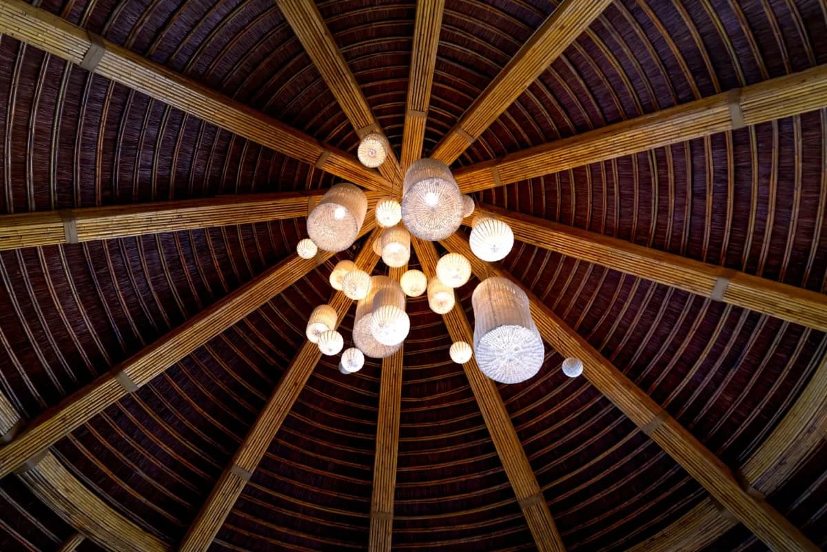 Đèn Thả Mây Tre Cao Cấp — Custom Resort & Khách Sạn — ảnh minh họa