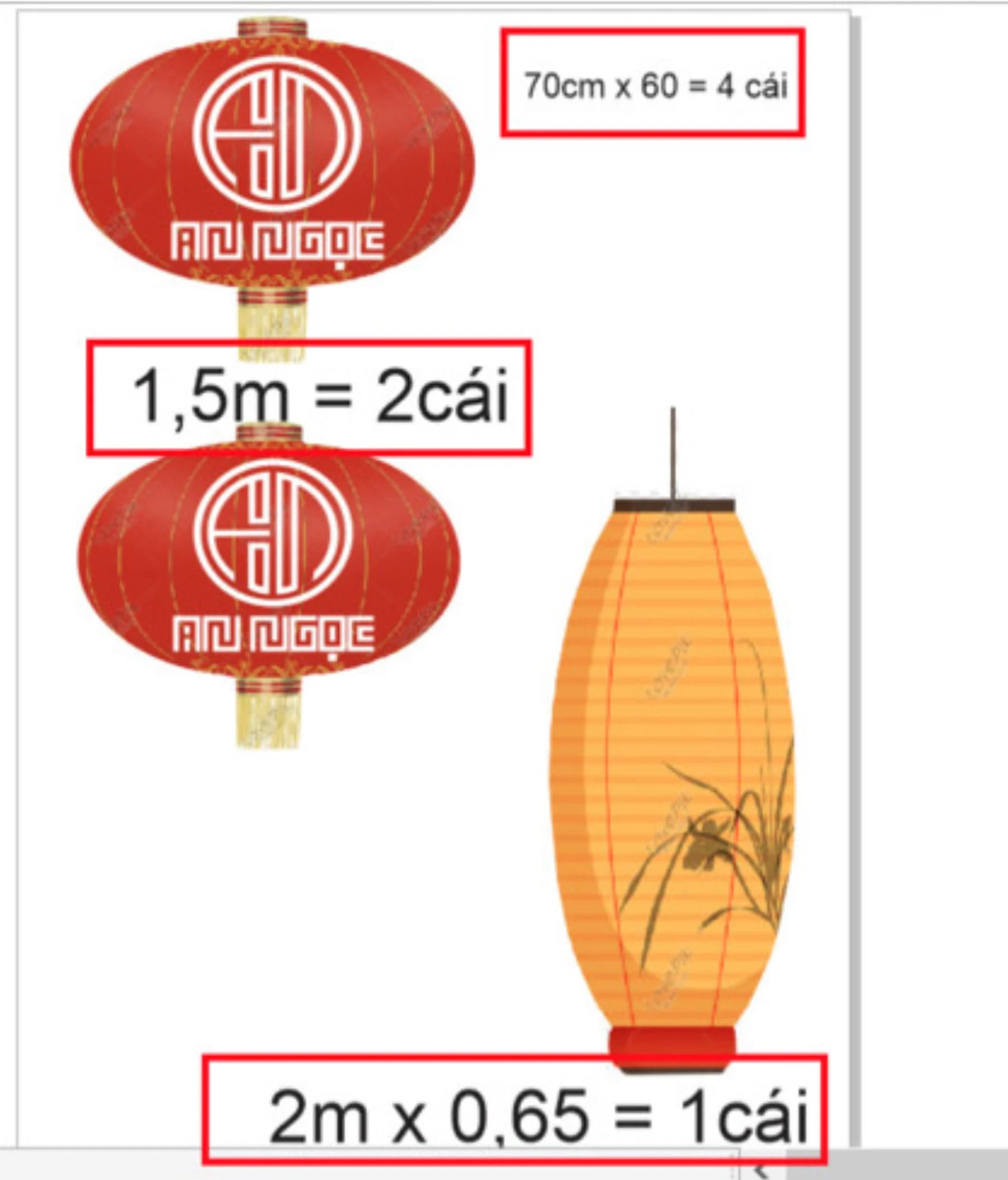 Chi tiết lồng đèn Hội An Mau Madisson nhựa 4 zem