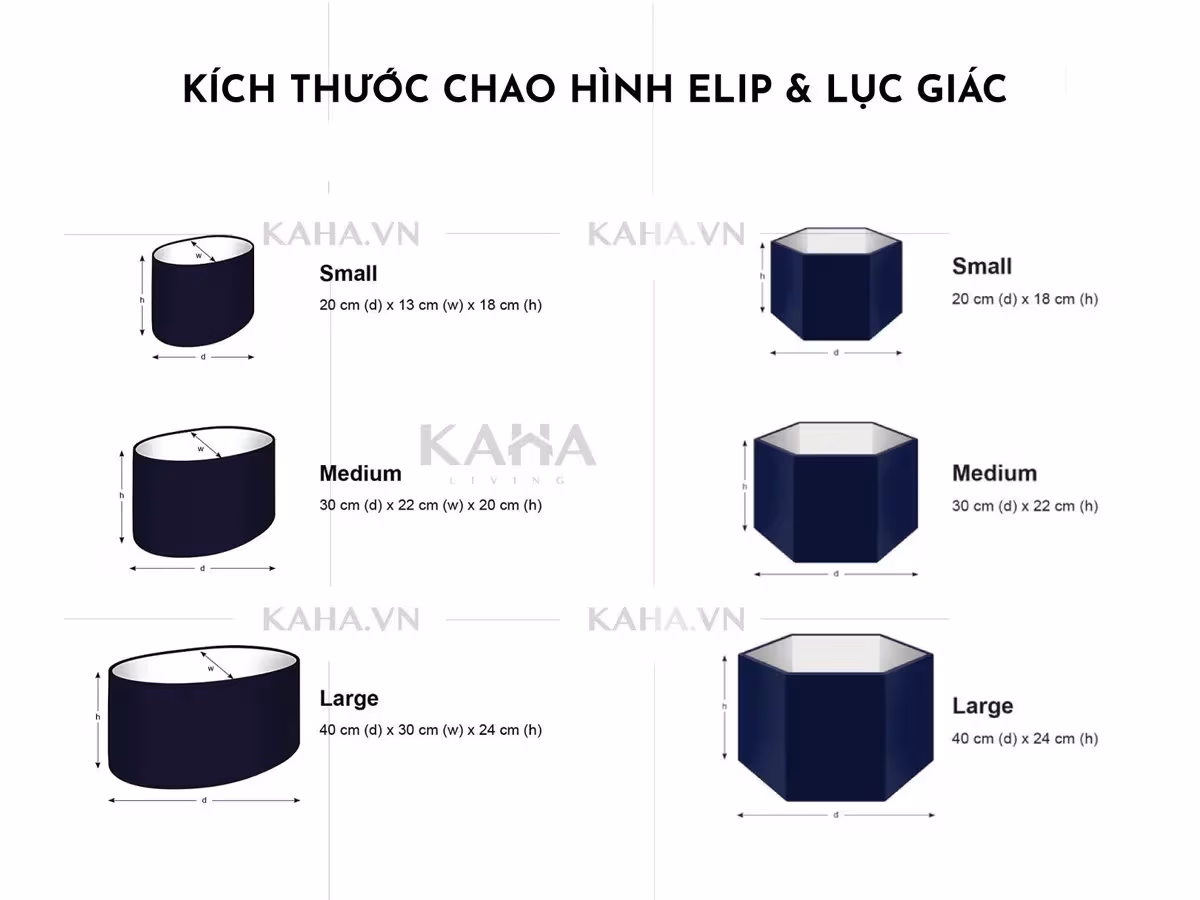 chao đèn cone size — Kaha thủ công