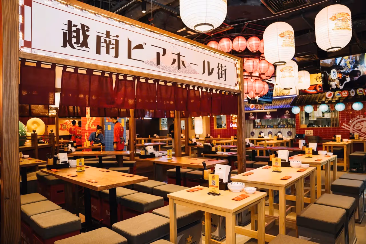 Đèn lồng giấy kiểu Nhật KAHA cung cấp cho beer hall izakaya chuỗi Yatal