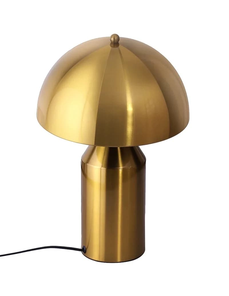 Đèn bàn thân chóp vàng đồng xước chụp nấm vòm núm trên KH-DB185 Đèn bàn thân chóp vàng đồng xước chụp nấm vòm núm trên KH-DB185