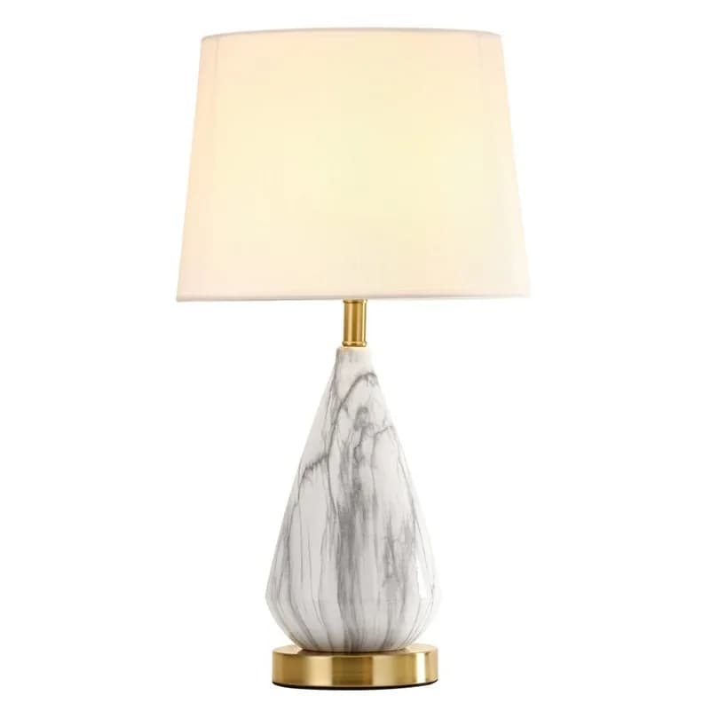 Đèn ngủ để bàn thân giọt nước vân đá chụp vải KH-DB129 Đèn ngủ để bàn thân giọt nước vân đá chụp vải KH-DB129
