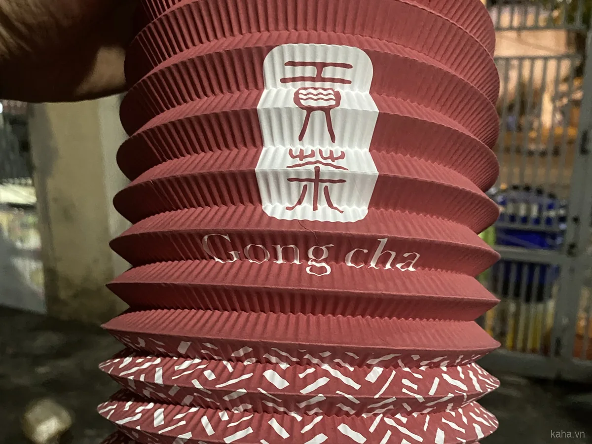 Đèn lồng in logo Gong Cha Trung Thu — KAHA sản xuất